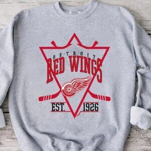 Red Wings 1926 Detroit Red Wings shirt retro sport grey